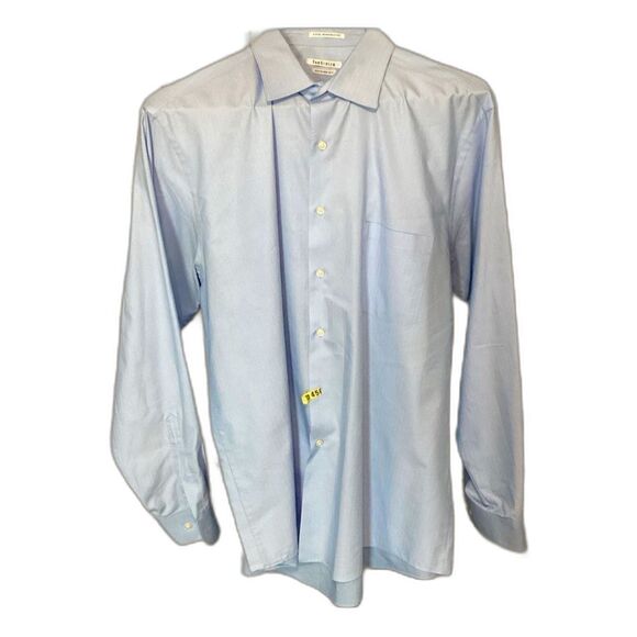 Van Heusen Dress Shirt Men’s Size 17 34/35 Light Blue Long Sleeve Button Up - Picture 1 of 8